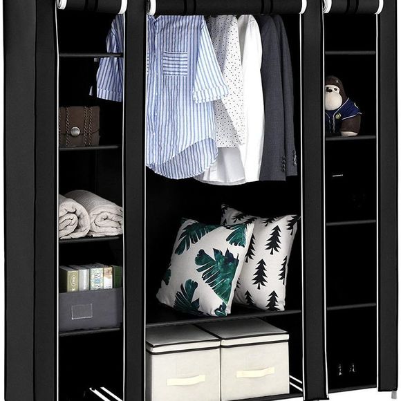 SONGMICS 59 Inch Portable Clothes Closet Wardrobe - Picture 13 of 14